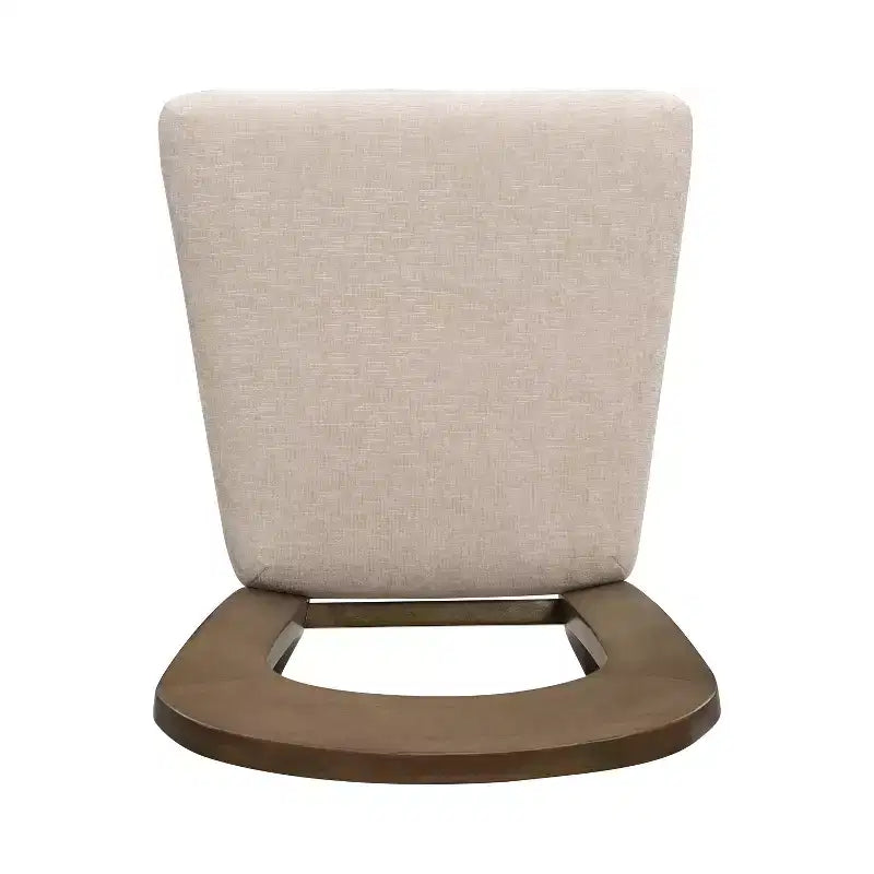 Lot de 2 chaises de salle à manger élégantes en bois avec assise rembourrée en chenille