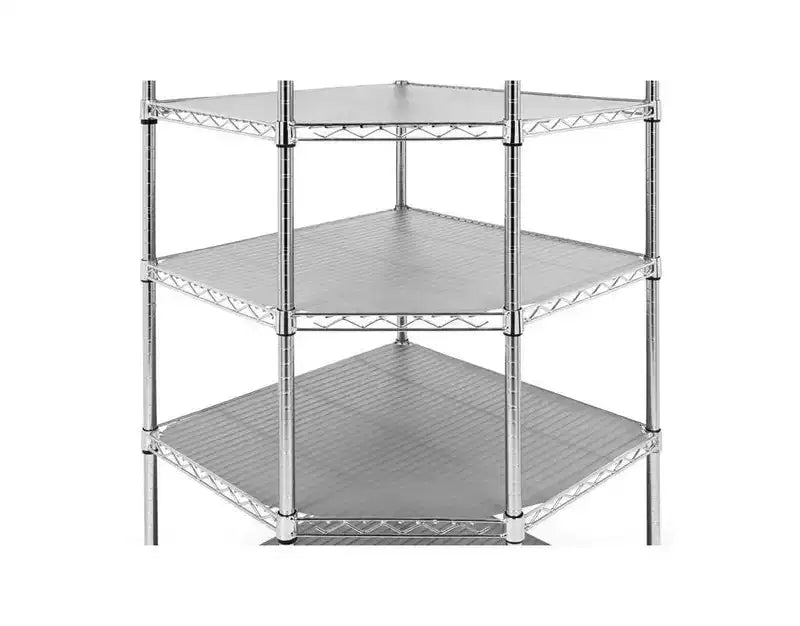 Étagère d'angle en acier à 6 niveaux UltraDurable certifiée NSF, 28 P x 28 L x 72 H
