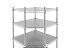 Étagère d'angle en acier à 6 niveaux UltraDurable certifiée NSF, 28 P x 28 L x 72 H