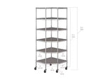 Étagère d'angle en acier à 6 niveaux UltraDurable certifiée NSF, 28 P x 28 L x 72 H