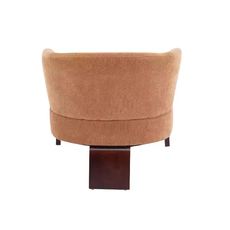 Fauteuil d'appoint rembourré Mid-Century Modern avec dossier incurvé