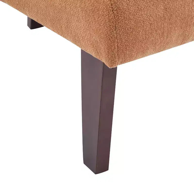 Fauteuil d'appoint rembourré Mid-Century Modern avec dossier incurvé