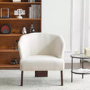 Fauteuil d'appoint rembourré Mid-Century Modern avec dossier incurvé