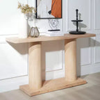 Console moderne en bois de 59 pouces avec pieds colonnes