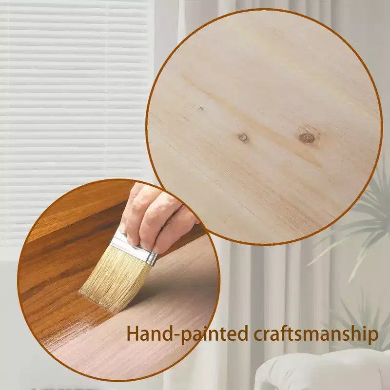 Console moderne en bois de 59 pouces avec pieds colonnes