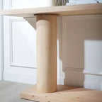 Console moderne en bois de 59 pouces avec pieds colonnes