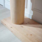 Console moderne en bois de 59 pouces avec pieds colonnes