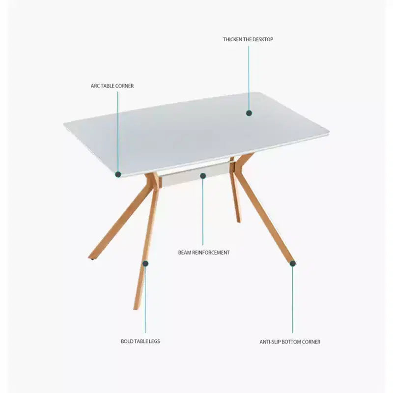 Bureau informatique moderne avec plateau en MDF et pieds en métal, Table d'écriture pour le travail ou les études à domicile, Bureau de travail contemporain pour chambre et bureau
