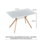 Bureau informatique moderne avec plateau en MDF et pieds en métal, Table d'écriture pour le travail ou les études à domicile, Bureau de travail contemporain pour chambre et bureau