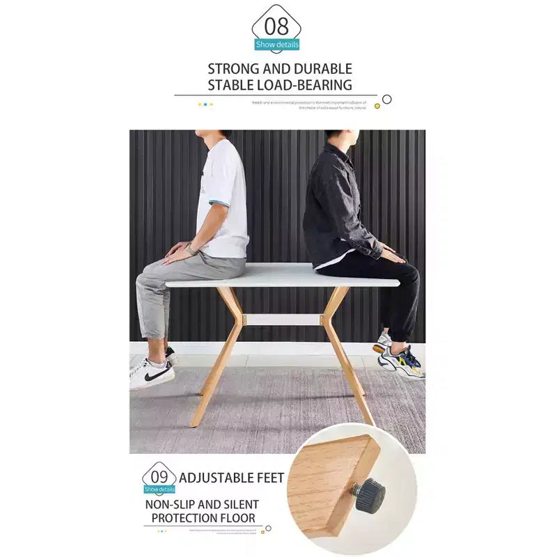 Bureau informatique moderne avec plateau en MDF et pieds en métal, Table d'écriture pour le travail ou les études à domicile, Bureau de travail contemporain pour chambre et bureau